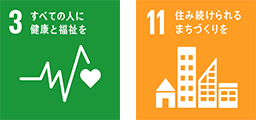 SDGs_3と11のアイコン