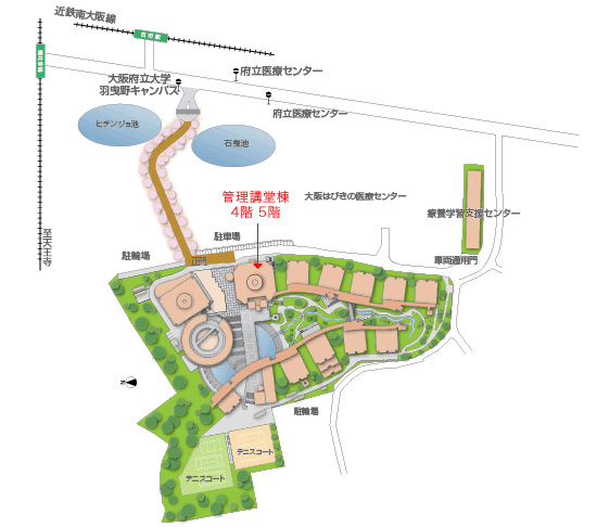 羽曳野キャンパス地図