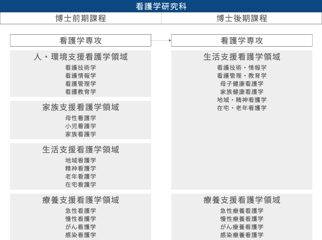 看護学研究科　博士前期課程　博士後期課程